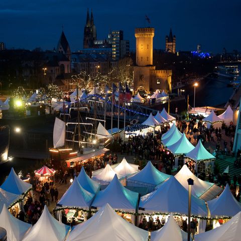 Kölner Hafen-Weihnachtsmarkt am Schokoladenmuseum ©www.hafen-weihnachtsmarkt.de