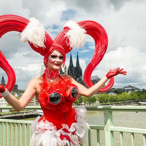 ColognePride: Tatjana Taft während des Christopher Street Days (CSD) in Köln 2016 ©Jörg Brocks, KölnTourismus GmbH