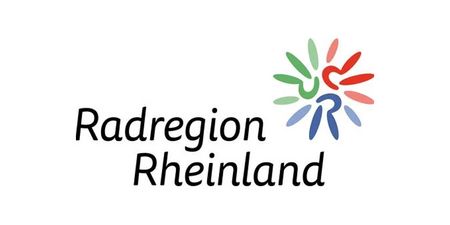 The image shows the logo of the Rhineland cycling region.